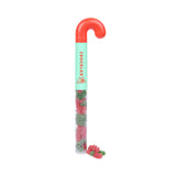 Holiday Candy Cane Tube - Sour Gummy Bears Imprinted with Logo (Q766222)