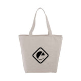 Cotton Maine Zippered Tote (8 oz.) Imprinted with Logo (Q770311)