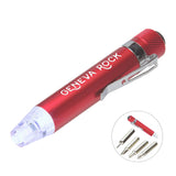 Quick-Reach 4-Bit Screwdriver Set With Light Imprinted with Logo (Q774322)