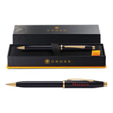Cross® Century II Black Lacquer Pen - Full Color Digital Imprinted with Logo (Q776022)