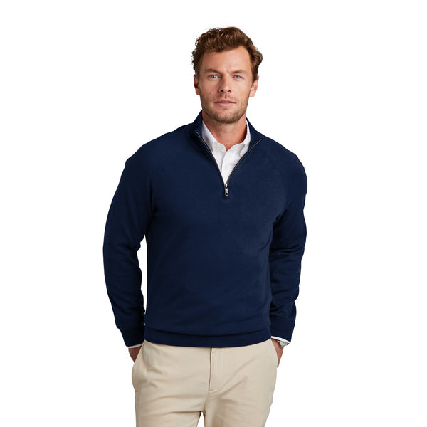 Custom Brooks Brothers® Cotton Stretch 1/4-Zip Sweater Custom Brooks Brothers® Cotton Stretch 1/4-Zip Sweater