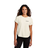 Mercer+Mettle® Women's Stretch Crepe Crew T-shirt Imprinted with Logo (Q778922)