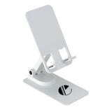 Ellipse 360 Degree Rotation Steel Phone Stand Imprinted with Logo (Q780922)