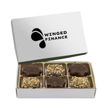 Peanut Butter Cups Sea Salt Caramels Custom Candy Box Imprinted with Logo (Q781711)