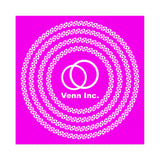 795 Series Wave-A-Hanky - Hot Pink Imprinted with Logo (Q797222)