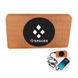 SCX Design® Bamboo Wireless Power Bank 10 000 mAh Imprinted with Logo (Q797822)