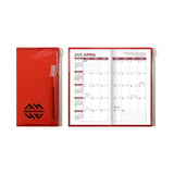 Academic Zip Back Planner - Translucent Color Imprinted with Logo (Q798222)