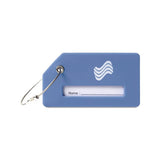 Silicone Luggage Tag - Royal Blue Imprinted with Logo (Q803022)