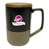 16 Fl. Oz. Valencia Ceramic Mug With Lid Imprinted with Logo (Q810022)
