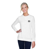 Devon & Jones Ladies' Perfect Fit™ Ribbon Cardigan Imprinted with Logo (Q818922)
