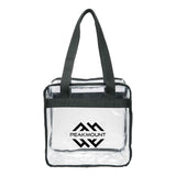 Game Day Clear Zippered Safety Tote Imprinted with Logo (Q819111)