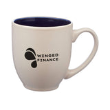 16 Oz. Carter Creme Bistro Ceramic Mugs Imprinted with Logo (Q829222)