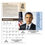 African-American Heritage Barack Obama Calendar Imprinted with Logo (Q834722)