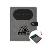 Navigate Notebook W/ Wireless Phone Charger Imprinted with Logo (Q839322)