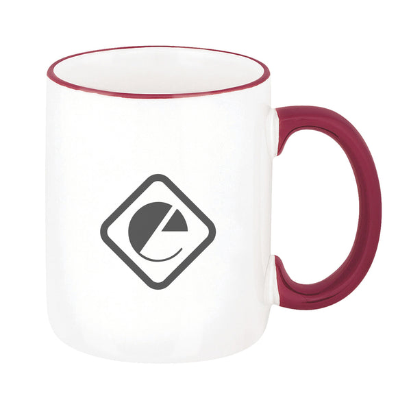 Custom Two-Tone Ceramic Mug (12 oz.) (Q847311) - Mugs with Logo | Quality  Imprint Promotional Products