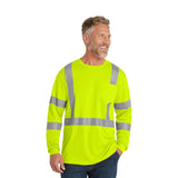 CornerStone® ANSI 107 Class 3 Mesh Long Sleeve Tee Imprinted with Logo (Q853332)