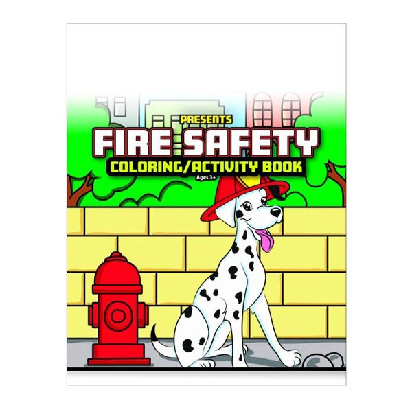 Custom Fire Safety Large Coloring Book (Q856022) - Adult Coloring Books