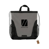Rainier Recycled Drawstring Bag Imprinted with Logo (Q856922)