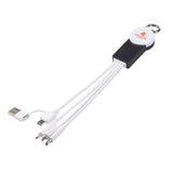 Tribute 4-in-1 Charging Cable With Watch Charger Imprinted with Logo (Q858122)