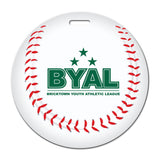 Baseball Shaped Luggage Tag Imprinted with Logo (Q859322)