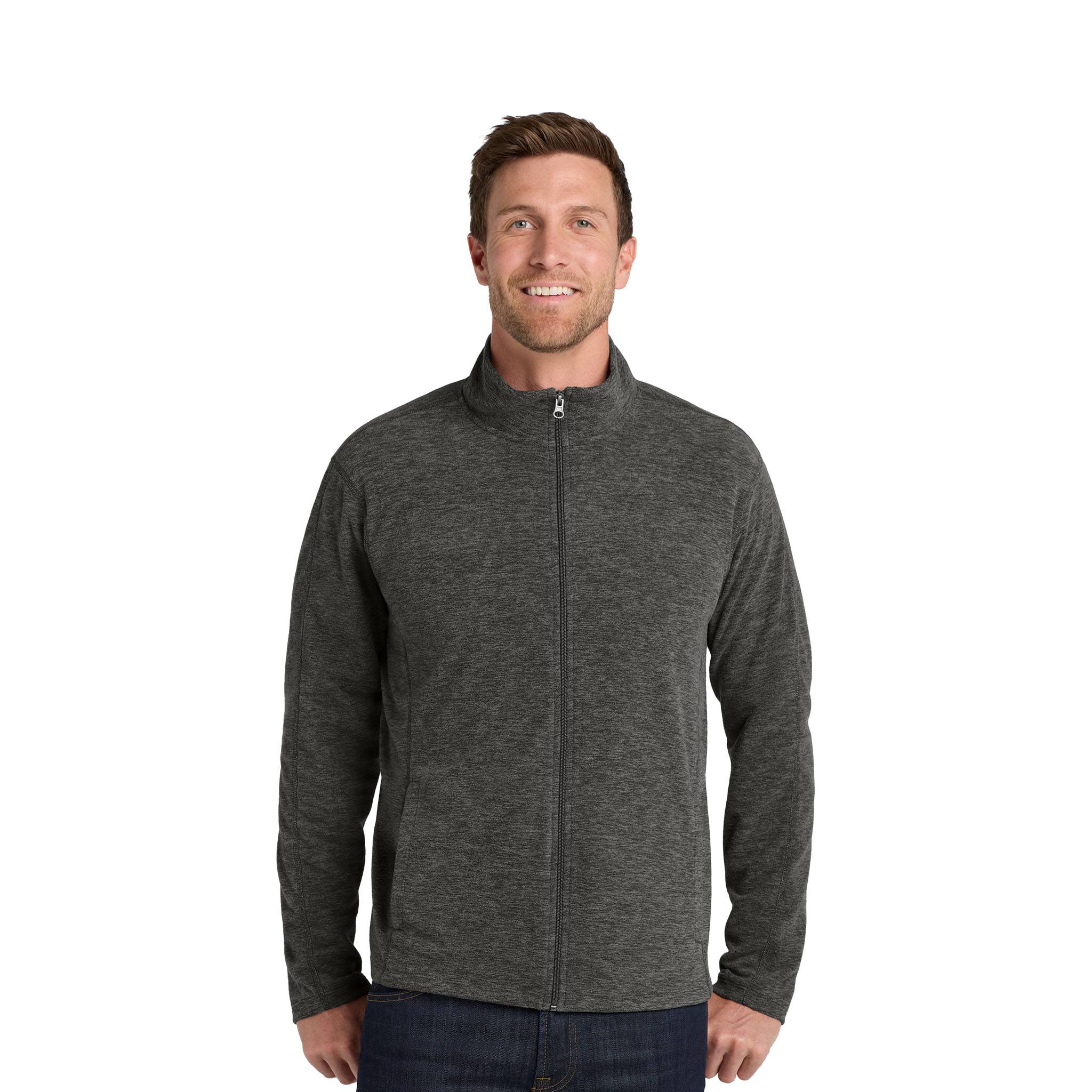 Port Authority® Heather Microfleece Full-Zip Jacket (Q869122)