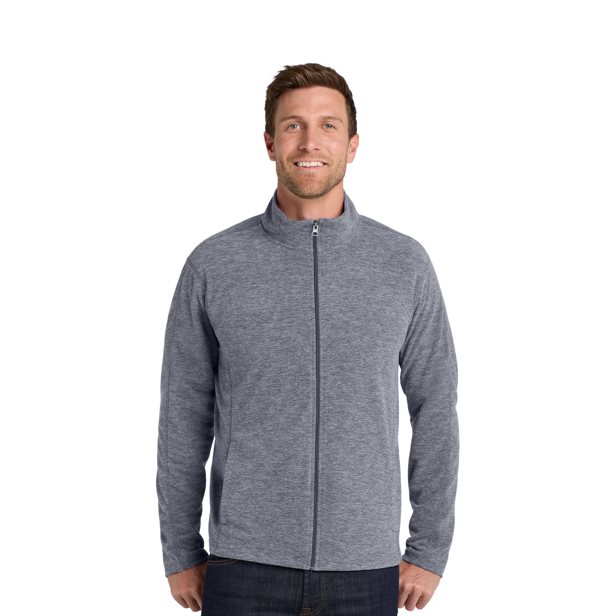 Port Authority® Heather Microfleece Full-Zip Jacket (Q869122)