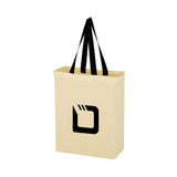 Natural Cotton Canvas Grocery Tote Bags Imprinted with Logo (Q872711)