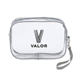 Cyrus Zippered Pouch With Handle Imprinted with Logo (Q878322)