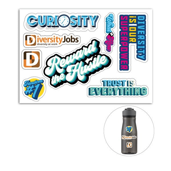 Customcut™ 5 x 7 Inch Vinyl Sticker Sheets (Q887022)