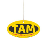 Longer Horizontal Oval Shaped Air Fresheners Imprinted with Logo (Q891022)
