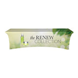 8 Ft. DisplaySplash RPET Stretch Table Cover Imprinted with Logo (Q893022)