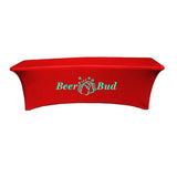 8-ft. Stretch Table Cover Front Print Only Imprinted with Logo (Q898022)