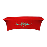 8-ft. Stretch Table Cover Front Print Only Imprinted with Logo (Q898022)