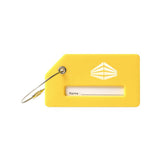 Silicone Luggage Tag - Vibrant Yellow Imprinted with Logo (Q903022)