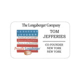 Fort Worth Plastic Name Badge: 6-9 Sq In. Imprinted with Logo (Q920022)
