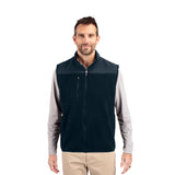 Cutter & Buck Cascade Eco Fleece Mens Vest Imprinted with Logo (Q924332)
