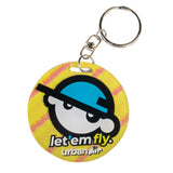 5D Round Keychain Imprinted with Logo (Q929022)