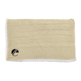 Cable Knit Sherpa Blanket Imprinted with Logo (Q929822)