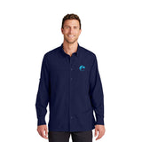 Port Authority® Long Sleeve UV Daybreak Shirt Imprinted with Logo (Q930922)