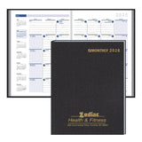Stitched To Cover Ruled Monthly Desk Planner Imprinted with Logo (Q940211)