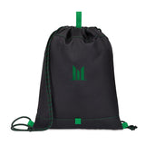 Repeat Recycled Poly Cinchpack - Kelly Green Imprinted with Logo (Q944822)