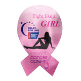 Awareness Ribbon Shaped Microfiber Cleaning Cloth Imprinted with Logo (Q946511)