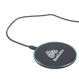 15W Light-up Aluminum Wireless Charger Imprinted with Logo (Q948122)