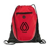 The Peek Drawstring Cinch Backpack Imprinted with Logo (Q94865)