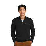 Brooks Brothers ® Washable Merino Birdseye 1/4-Zip Sweater Imprinted with Logo (Q948922)