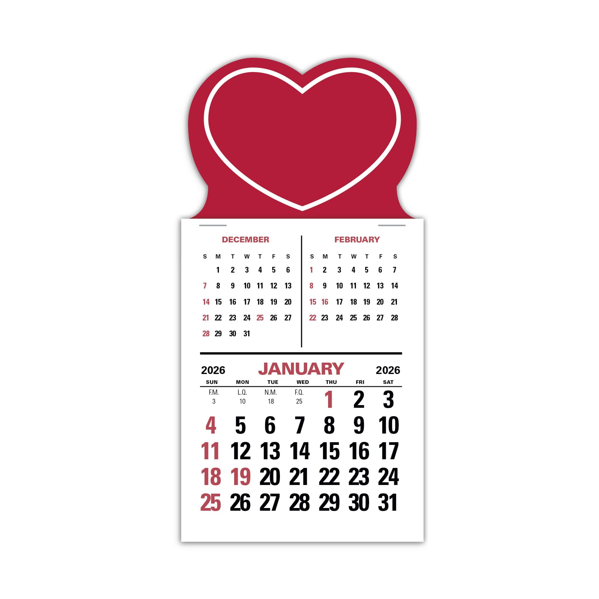 Press-N-Stick 3-Month Vertical Calendar (Q949122)