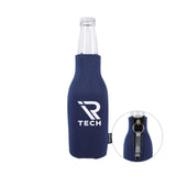 Koozie® Zip-Up Bottle Cooler With Opener Imprinted with Logo (Q952222)