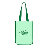 Round Trip Laminated Non-Woven Tote Imprinted with Logo (Q963922)
