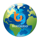 Globe Shaped Luggage Tag Imprinted with Logo (Q969322)