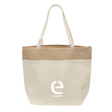 Savanna Jute & Recycled Cotton Cooler Tote Imprinted with Logo (Q970922)